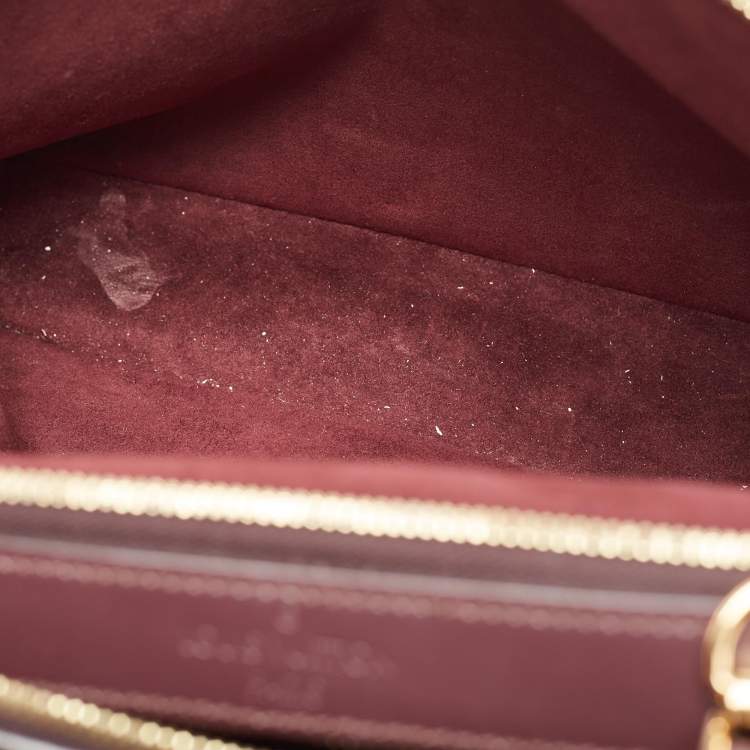 Pre Owned Louis Vuitton Amarante Monogram Vernis Melrose Bag