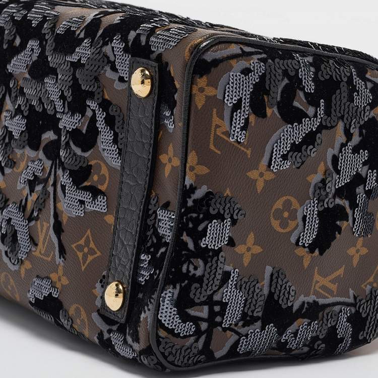 Pre Owned Louis Vuitton Monogram Canvas Limited Edition Fleur De Jais Speedy 30 Bag