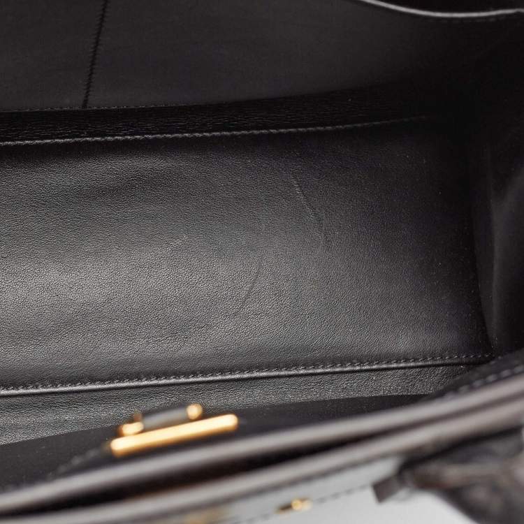 Pre Owned Louis Vuitton Black Monogram Canvas and Leather Blossom City Steamer MM Bag