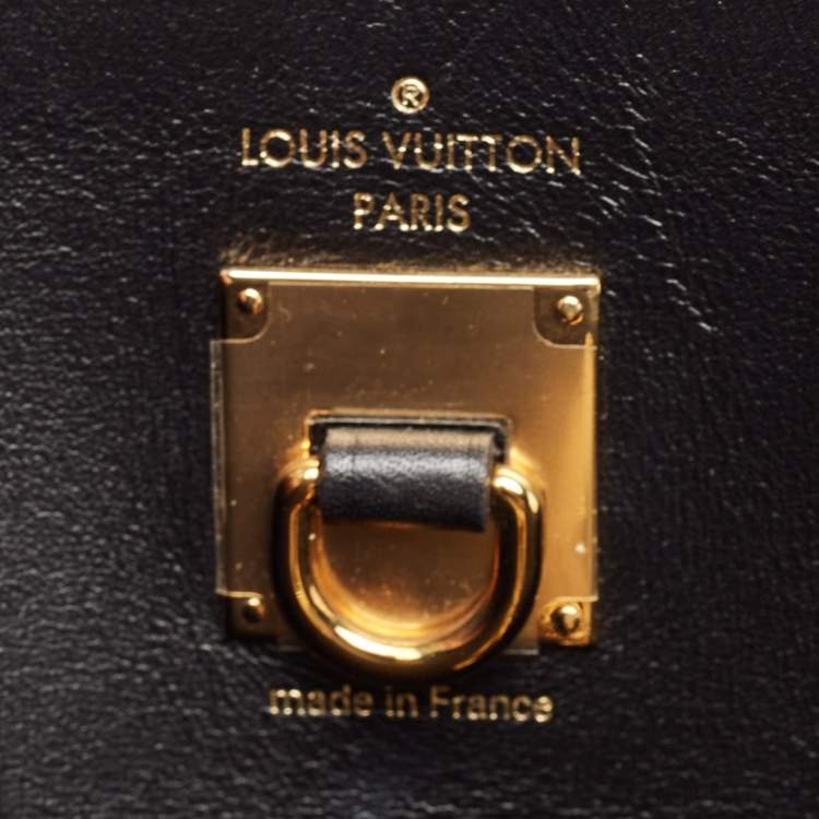 Pre Owned Louis Vuitton Black Monogram Canvas and Leather Blossom City Steamer MM Bag