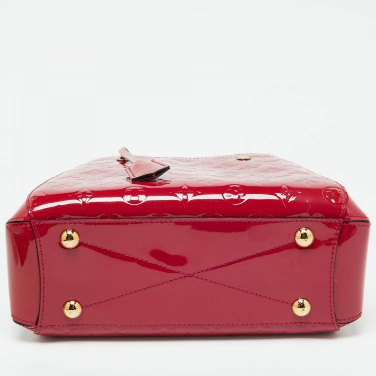 Pre Owned Louis Vuitton Indian Rose Monogram Vernis Montaigne BB Bag