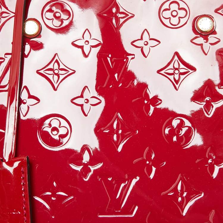 Pre Owned Louis Vuitton Indian Rose Monogram Vernis Montaigne BB Bag