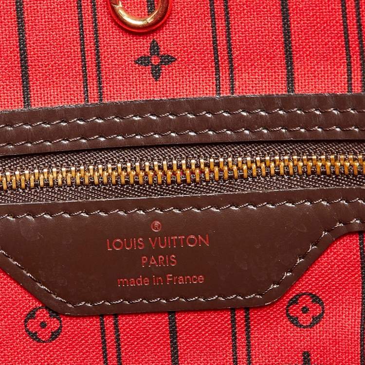 Pre Owned Louis Vuitton Damier Ebene Canvas Neverfull MM Bag