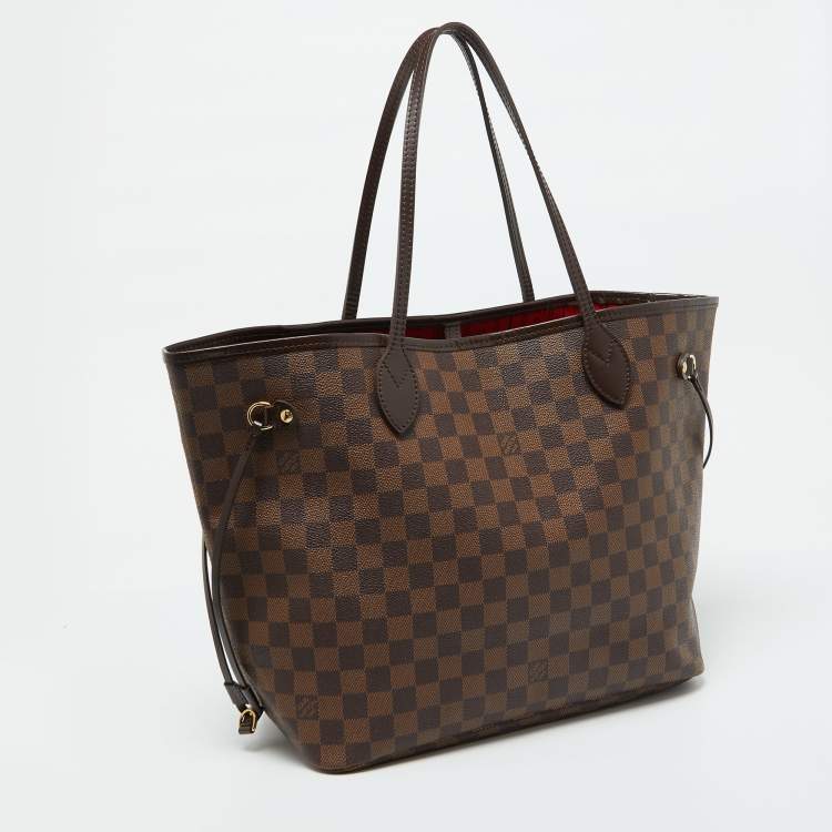 Pre Owned Louis Vuitton Damier Ebene Canvas Neverfull MM Bag