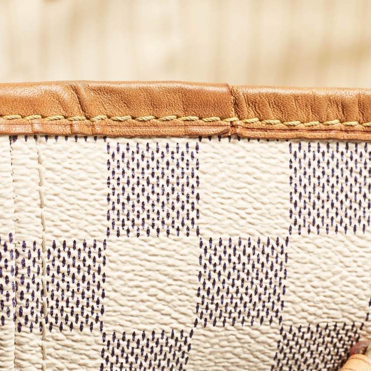 Pre Owned Louis Vuitton Damier Azur Neverfull MM Bag