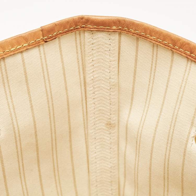 Pre Owned Louis Vuitton Damier Azur Neverfull MM Bag