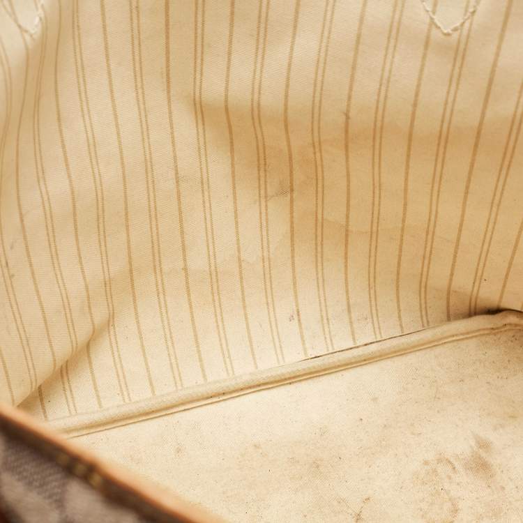 Pre Owned Louis Vuitton Damier Azur Neverfull MM Bag