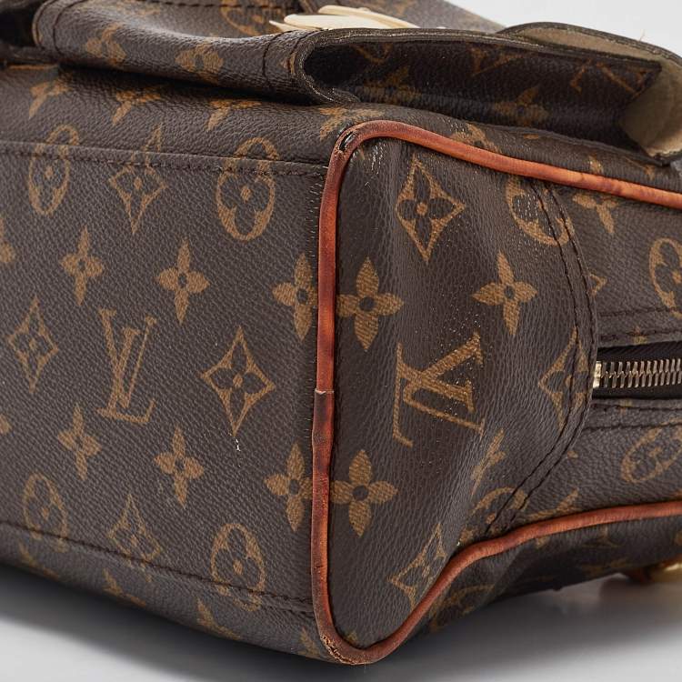 Pre Owned Louis Vuitton Monogram Canvas and Leather Manhattan PM Bag