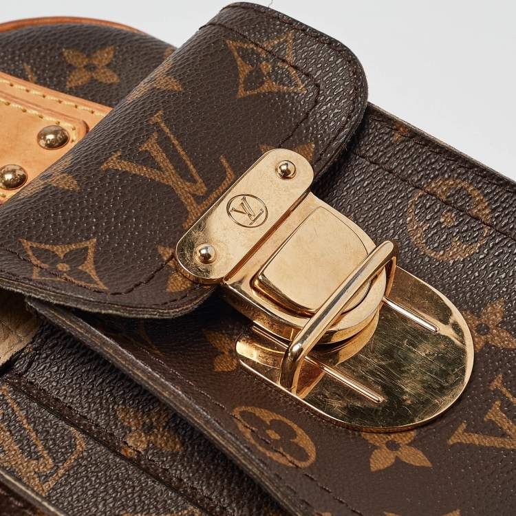 Pre Owned Louis Vuitton Monogram Canvas and Leather Manhattan PM Bag