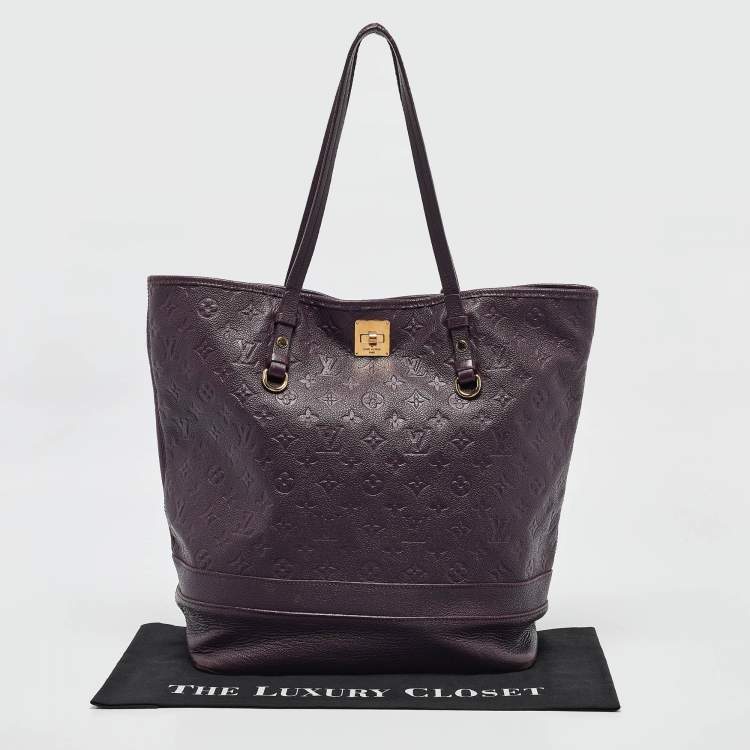 Pre Owned Louis Vuitton Aube Monogram Empreinte Leather Citadine GM Bag