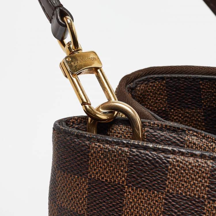 Pre Owned Louis Vuitton Damier Ebene Canvas Brompton Bag