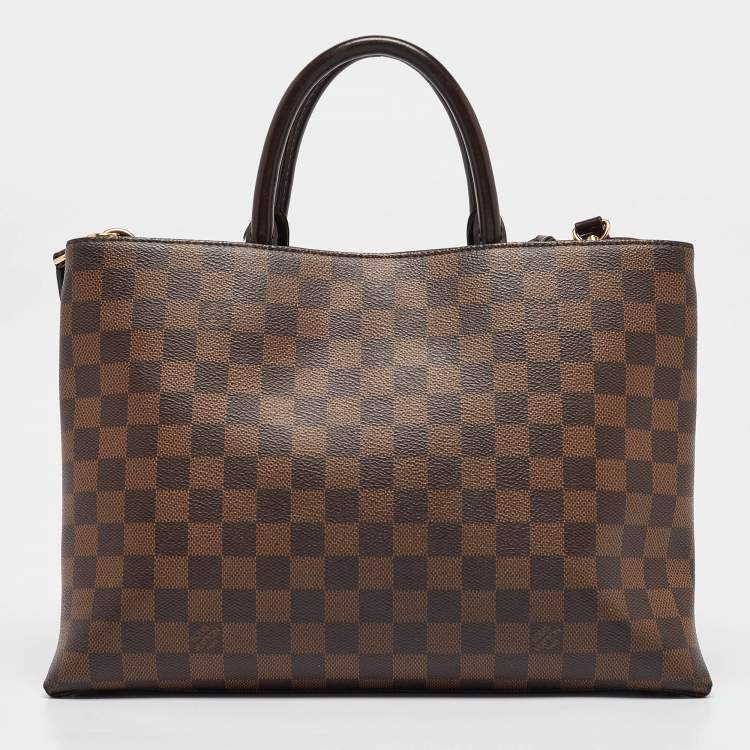 Pre Owned Louis Vuitton Damier Ebene Canvas Brompton Bag