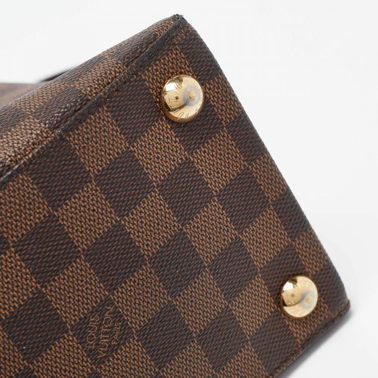 Pre Owned Louis Vuitton Damier Ebene Canvas Brompton Bag