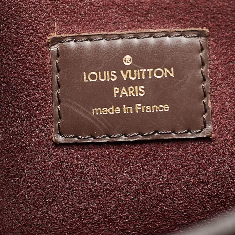 Pre Owned Louis Vuitton Damier Ebene Canvas Brompton Bag