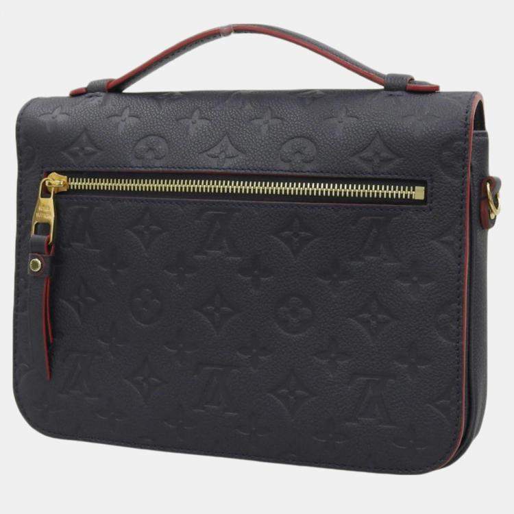 Pre Owned Louis Vuitton Monogram Empreinte Pochette Metis MM Bag