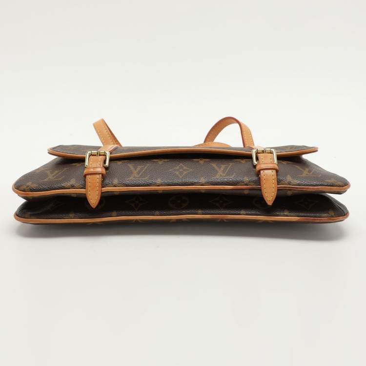 Pre Owned Louis Vuitton Monogram Canvas and Leather Marelle Shoulder Bags