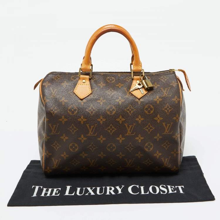 Pre Owned Louis Vuitton Monogram Canvas Speedy 30 Bag