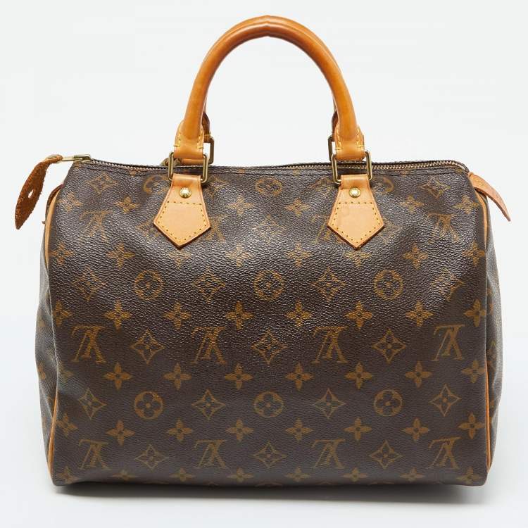 Pre Owned Louis Vuitton Monogram Canvas Speedy 30 Bag