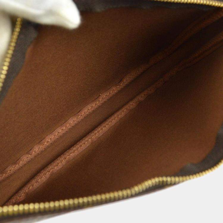 Pre Owned Louis Vuitton khaki Graffiti Pochette Accessoires Handbag