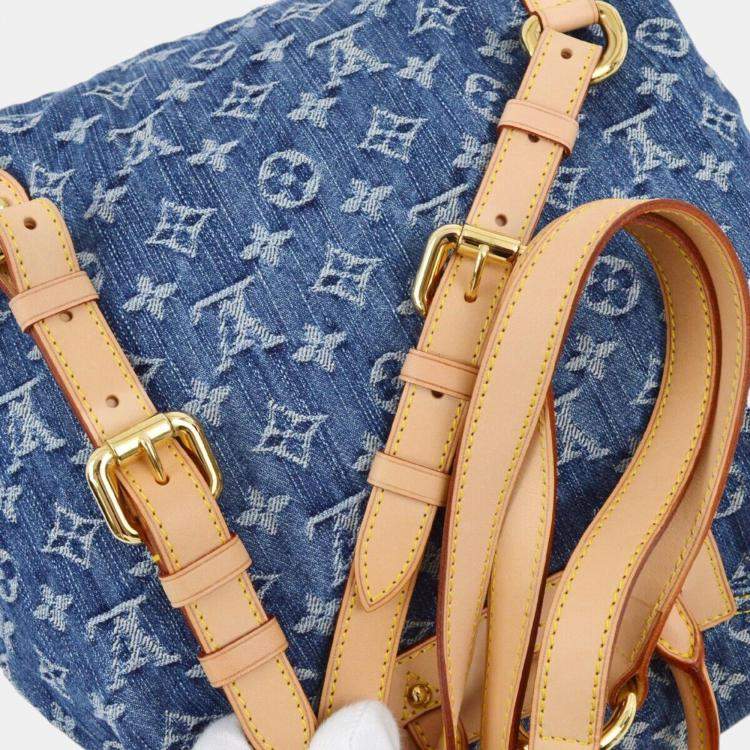 Pre Owned Louis Vuitton Blue Monogram Denim Sac a Dos GM Backpack
