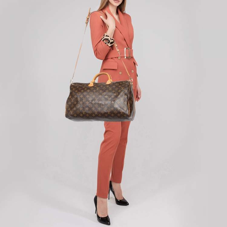 Pre Owned Louis Vuitton Monogram Canvas Speedy Bandoulière 40 Bag