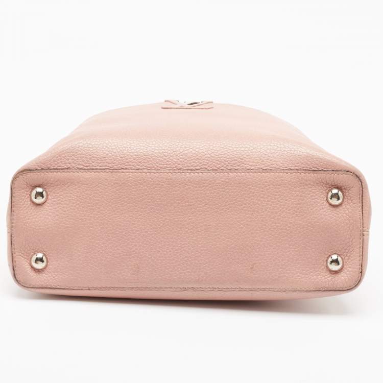 Pre Owned Louis Vuitton Magnolia Taurillon Leather Capucines PM Bag