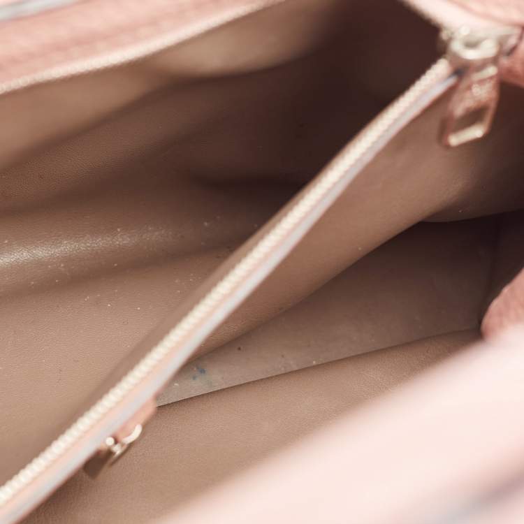 Pre Owned Louis Vuitton Magnolia Taurillon Leather Capucines PM Bag