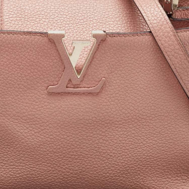 Pre Owned Louis Vuitton Magnolia Taurillon Leather Capucines PM Bag