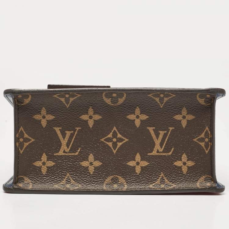 Pre Owned Louis Vuitton Scarlet Monogram Vernis and Epi Leather Spring Street Bag