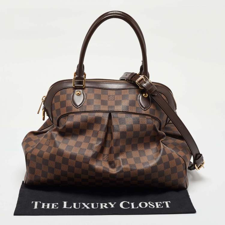 Pre Owned Louis Vuitton Damier Ebene Canvas Trevi GM Bag