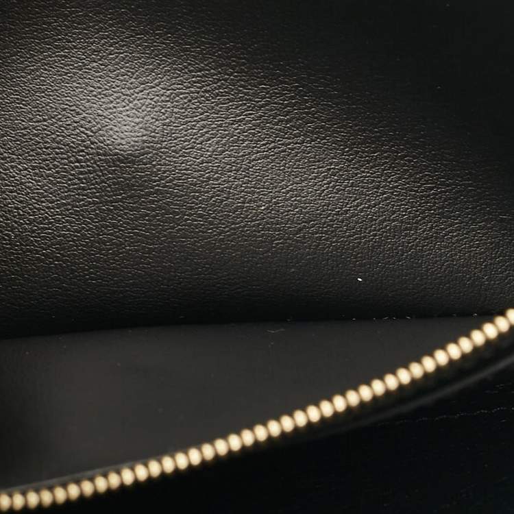Pre Owned Louis Vuitton Black/Beige Giant Monogram Empreinte Leather Emilie Wallet