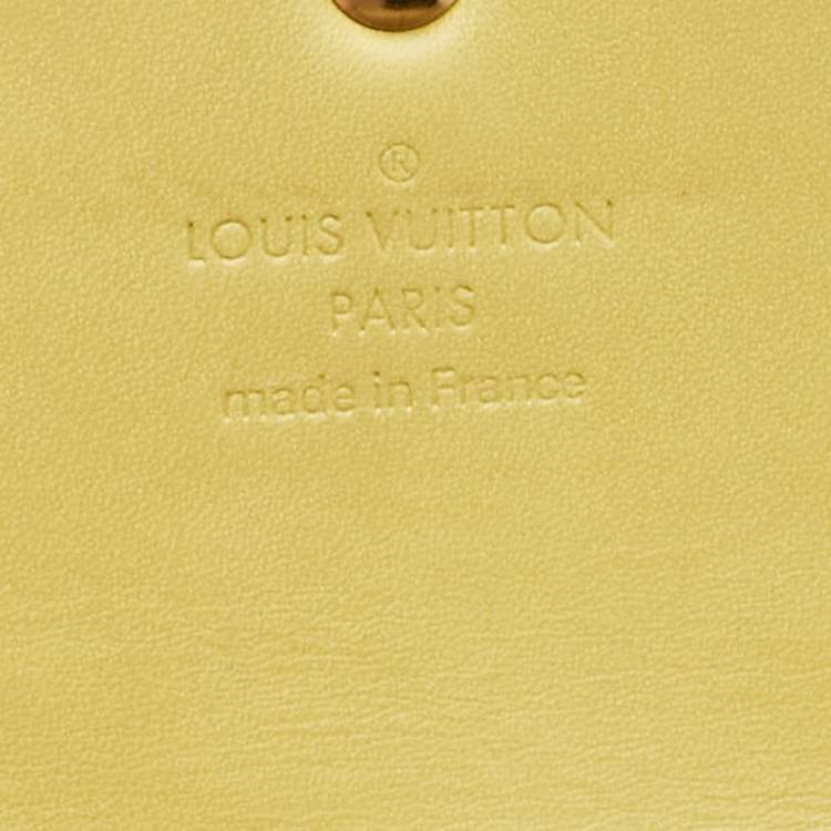 Pre Owned Louis Vuitton Vert Impression Monogram Vernis Sarah Wallet