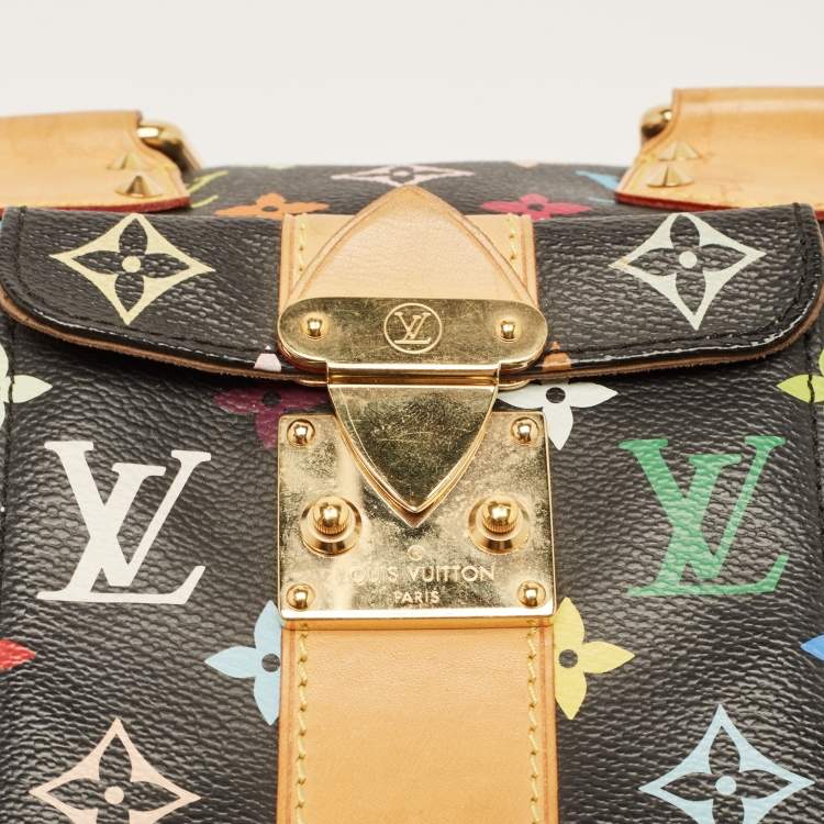 Pre Owned Louis Vuitton Black Monogram Multicolore Canvas Speedy 30 Bag