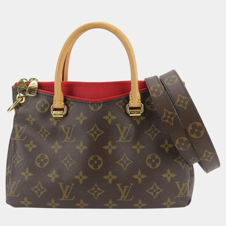 Louis Vuitton Pallas Bb Monogram Leather Cerise Brown Shoulder Bag Louis  Vuitton | TLC