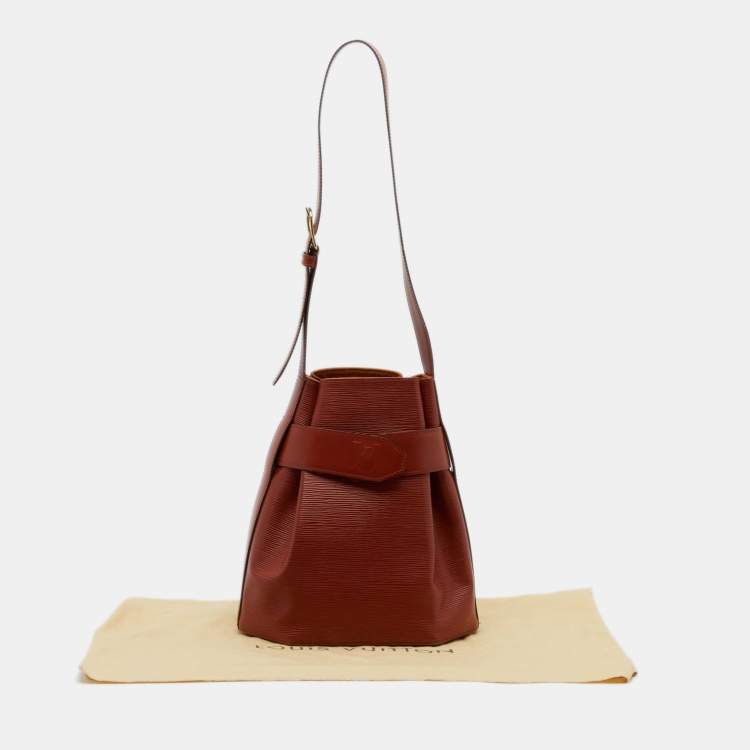 Pre Owned Louis Vuitton Kenyan Fawn Epi Leather Sac D'Epaule PM Bag