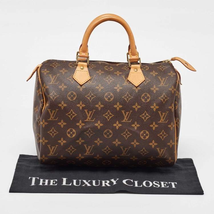 Pre Owned Louis Vuitton Monogram Canvas Speedy 30 Bag