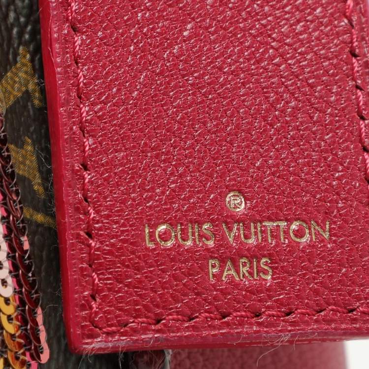 Pre Owned Louis Vuitton Multicolor Monogram Canvas and Sequin Savage Club Clutch