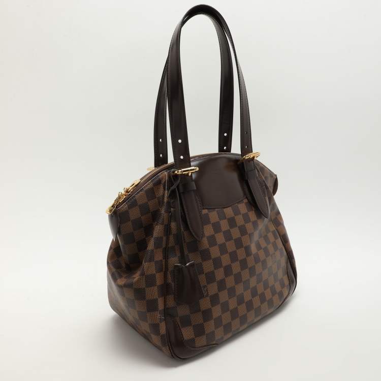 Pre Owned Louis Vuitton Damier Ebene Canvas Verona GM Bag