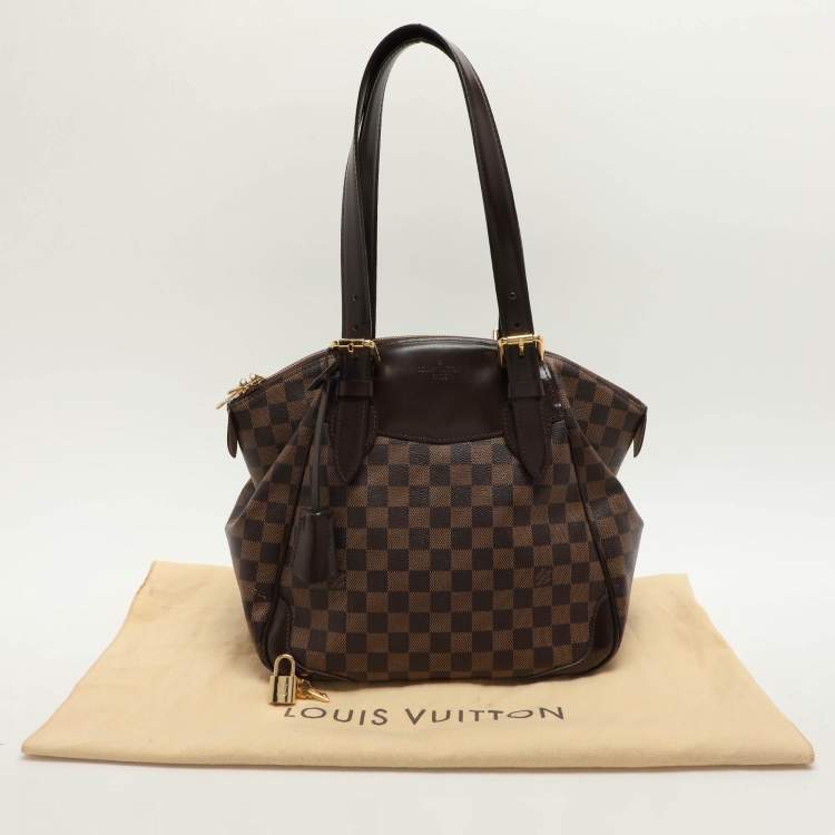 Pre Owned Louis Vuitton Damier Ebene Canvas Verona GM Bag