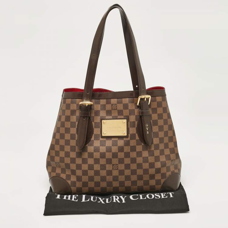 Pre Owned Louis Vuitton Damier Ebene Canvas Hampstead MM Bag