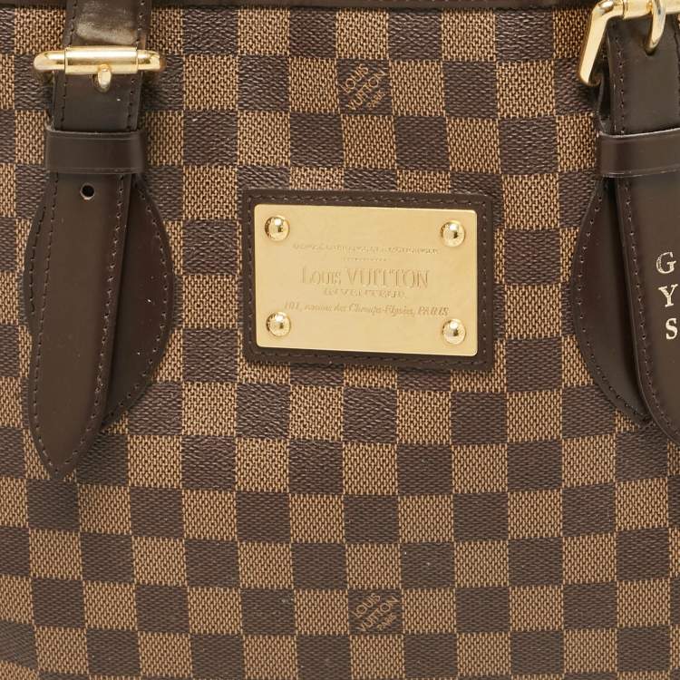 Pre Owned Louis Vuitton Damier Ebene Canvas Hampstead MM Bag