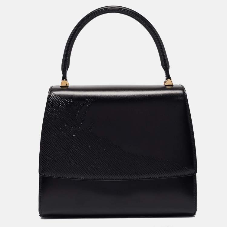 Pre Owned Louis Vuitton Black Leather Opera Athens Bag