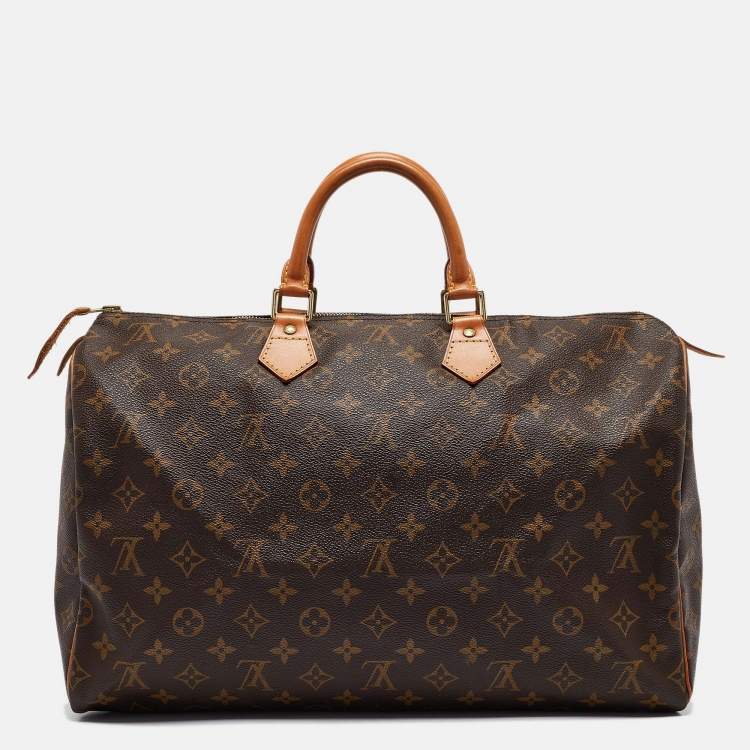 Pre Owned Louis Vuitton Monogram Canvas Speedy 40 Bag