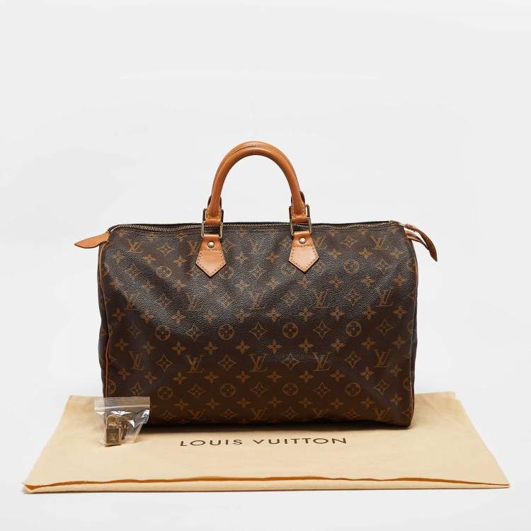 Pre Owned Louis Vuitton Monogram Canvas Speedy 40 Bag