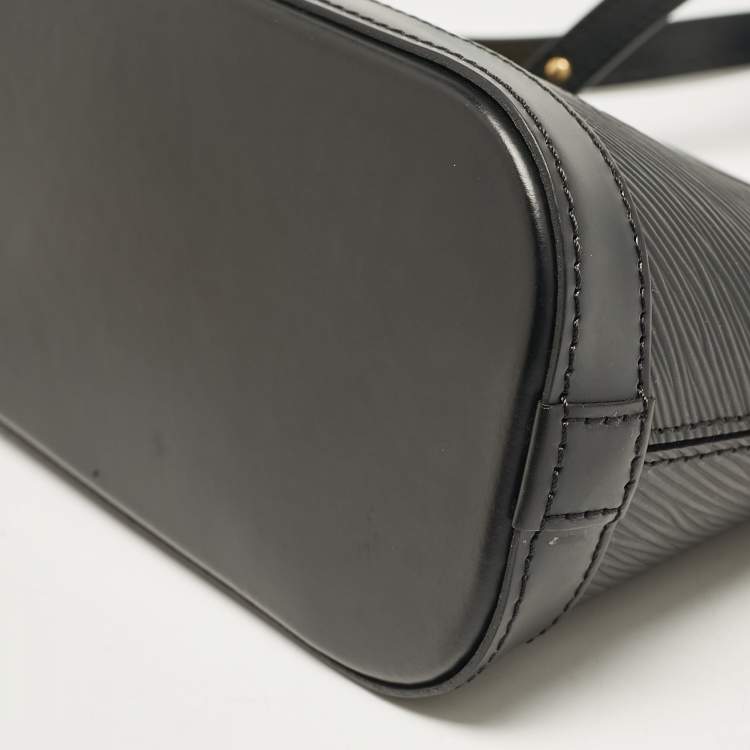 Pre Owned Louis Vuitton Black Epi Leather Mini Alma Bag