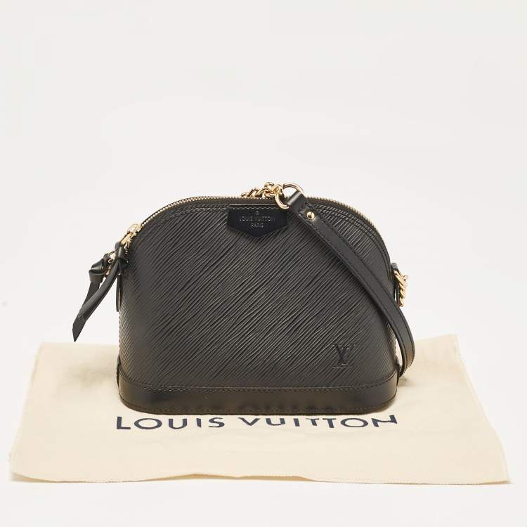 Pre Owned Louis Vuitton Black Epi Leather Mini Alma Bag