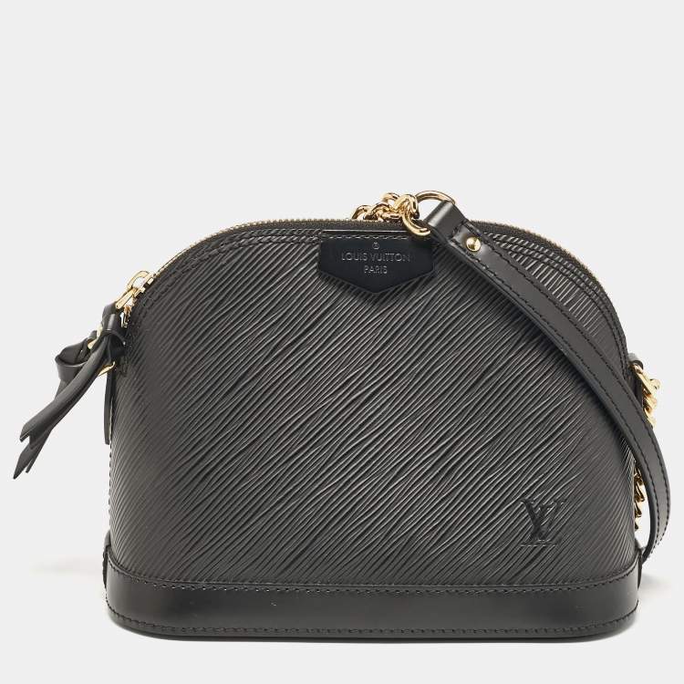Pre Owned Louis Vuitton Black Epi Leather Mini Alma Bag