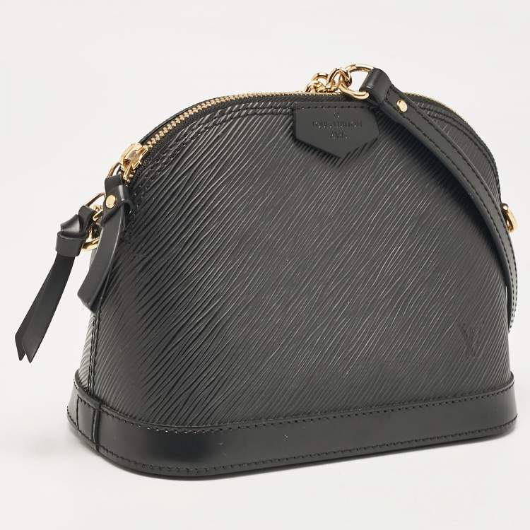 Pre Owned Louis Vuitton Black Epi Leather Mini Alma Bag