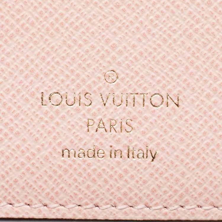 Pre Owned Louis Vuitton Rose Ballerine Monogram Canvas Victorine Wallet