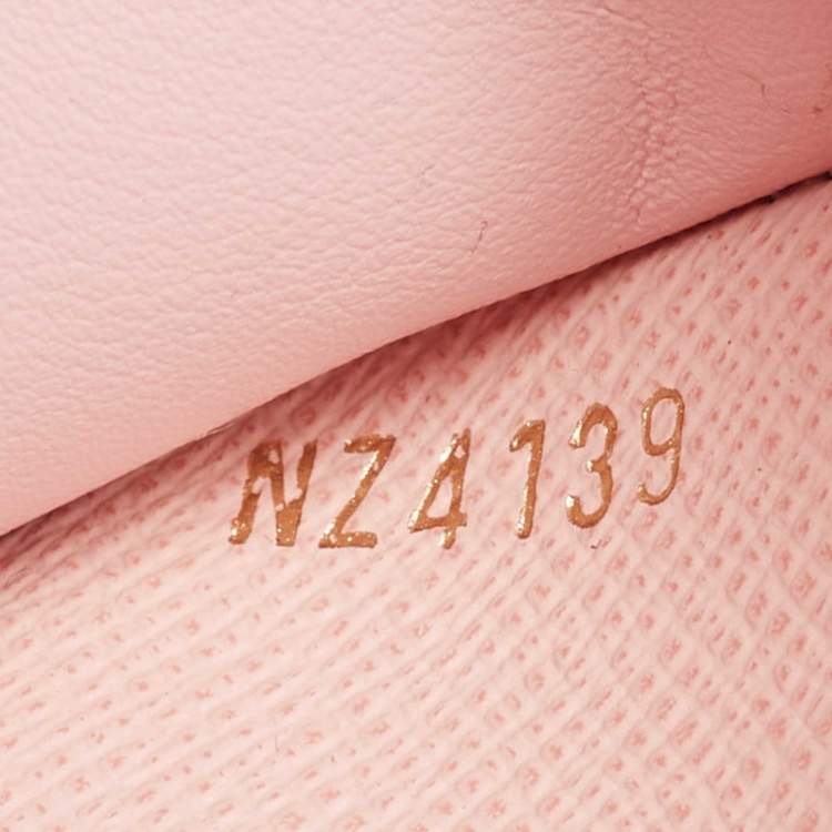 Pre Owned Louis Vuitton Rose Ballerine Monogram Canvas Victorine Wallet